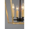 Maxim Lighting Abode 4 - Light Chandelier in  Gold Leaf/Textured Black - 3 of 4