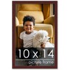 PosterPalooza | Photo Size Minimalist Brown Picture Frame - UV Acrylic, Foam Board Backing, Hanging Hardware - 2 of 4