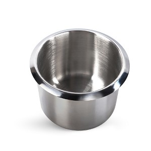 GSE Stainless Steel Cup Holder, Drop-in Cup Holder for Casino Poker Tables, Work Desks, Boats, RVs, Cars & Trucks - 1 of 4