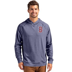 Boston Red Sox Cutter & Buck Adapt Knit Recycled Mens Heathered Hooded Pullover - 1 of 1