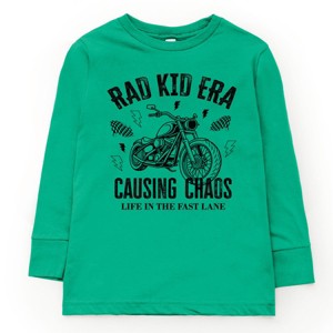 Rad Kid Era Causing Chaos - Toddler Long Sleeve Graphic Tee and Youth Long Sleeve Graphic T-Shirt - 1 of 3