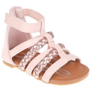 bebe Toddler Girls' Sandals - Open Toe Flat Sandals Comfy Summer Flats for Toddler and Little Kids - 1 of 4