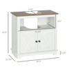 FURNIinspire Bathroom Storage Cabinets Bathroom Sink Cabinet, Bathroom Organizers And Storage, Under The Sink Organizer, White, 11.75"*23.5"*23.5" - 3 of 4