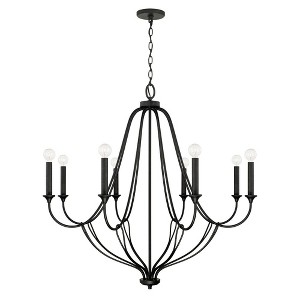 Capital Lighting Bentley 8 - Light Chandelier in  Black Iron - 1 of 4