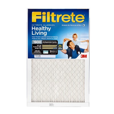 Filtrete 20x25x1 Premium Allergen Bacteria and Virus Air Filter 1900 MPR
