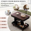NicBex Modern Multifunctional Storage End Table with Lift Top & Adjustable Shelf & Wheels,Small Side Table for Bedroom,Living Room - 3 of 4