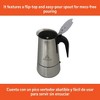 IMUSA 6 Cup Stainless Steel Stovetop Coffeemaker: Polished Silver Espresso Maker, Greca Coffee, Manual, Hand Wash - 4 of 4
