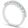 Pompeii3 Platinum 1/2ct Diamond Wedding Ring Womens Half Eternity Ring - 3 of 4