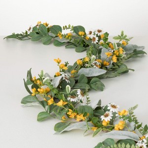 Sullivans Artificial 72" Daisy Marigold Blooms Garland - 1 of 2