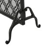 Single Panel Iron Fire Screen Wrought Iron Fireplace Safety Screen Decorative Scroll Spark Guard Cover-Christopher Knight Home - 4 of 4
