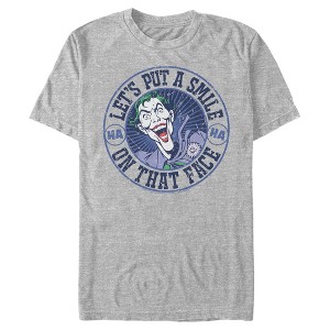 Men's Batman Joker Let's Put a Smile On That Face T-Shirt - 1 of 4