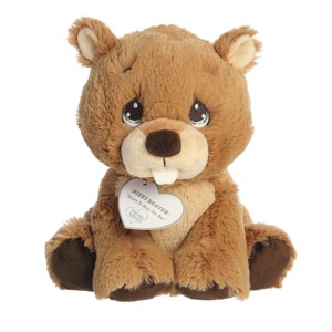 Aurora Small Bizzy Beaver Precious Moments Adorable Stuffed Animal Brown 7.5" - 1 of 4