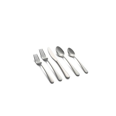 20pc Keene Hammered Mirror Flatware Set - Cambridge Silversmiths