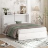 Mjkone Murphy Cube Cabinet Bed, Queen Murphy Bed with Trifold Foam Mattress, Built-in USB Charging Station& Roomy Storage Drawers - 4 of 4