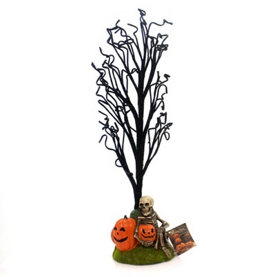 Halloween Haunted Halloween Tree Skeleton Pumpkins Gravestone  -  Decorative Figurines