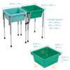 ECR4Kids 2-Station Sand and Water Adjustable Play Table - 2 of 4