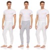 Mens Thermal Long John Pants - Thermal Bottom Base Layer- Lightweight Thermal Underwear Mens, Pack of 3 - 2 of 4