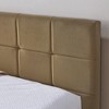 Lyngins Mid-Century Full Daybed Frame, Velvet Upholstered Sofa Bed Frame, Sturdy Eucalyptus Wood, Beds with Headboards, for Bedroom & Living Room - 3 of 4