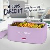 Nostalgia 32-Ounce Portable Heated Electric Lunch Box – Leak-Proof Silicone Sealed Lid, Foldable Carry Handle, Detachable Cord - 4 of 4