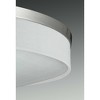 Progress Lighting Weaver 3-Light LED Flush Mount, Brushed Nickel, Linen Drum Shade - 2 of 3
