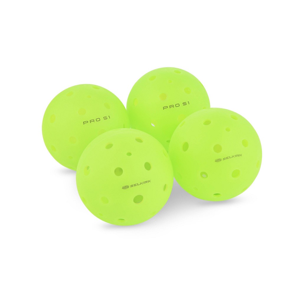 Selkirk Sport Pro S1 Pickleballs 4pc - Neon Green