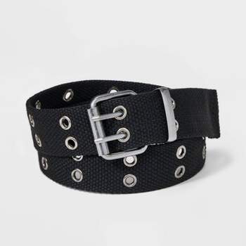 Women's New Polyurethane with Swag Chain Belt - Wild Fable™ Black M