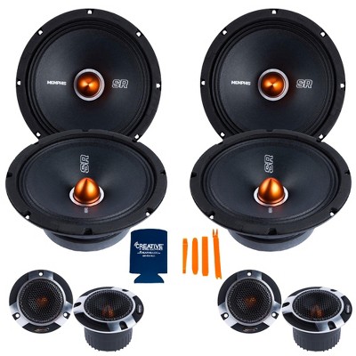 Memphis Audio 4 SRXP82 8" Mid Drivers & 2 pairs SRXPT Tweeters
