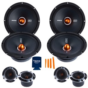 Memphis Audio 4 SRXP82 8" Mid Drivers & 2 pairs SRXPT Tweeters - 1 of 4
