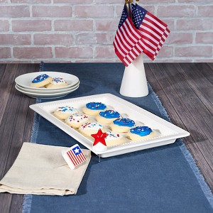 The Lakeside Collection Serving Platter with Interchangebale Holiday Icons for Any Occasion - 1 of 4