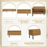 Boho TV Stand for TVs up to 80'',Modern Farmhouse Entertainment Center with Rattan Doors & Metal Legs, Media Console Cabinet with Storage,TV Cabinet - 3 of 4