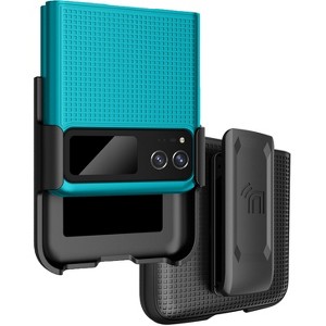 Nakedcellphone Combo for Motorola RAZR 2023 (aka RAZR 40) - Slim Case and Belt Clip Holster - 1 of 4