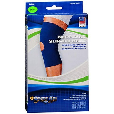 Sport Aid Neoprene Slip-On Knee Support Small Blue