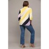 Women's Color Block Sweater - Plus - Fate - 4 of 4
