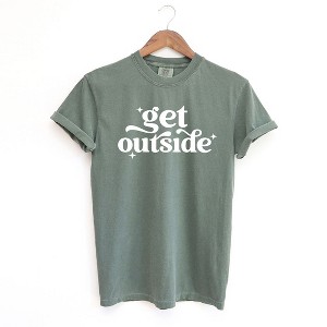 Simply Sage Market Women's Get Outside Stars Short Sleeve Garment Dyed Tee - 1 of 3