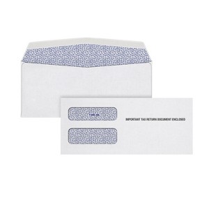 TOPS Security Tinted Double Window 1099 Tax Form Envelope White 100/Pack (S1099-3E) - 1 of 1