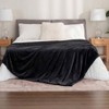 Classic Velvet Loft Twin Bed, Lightweight Soft Fuzzy Plush, Black, 60x92 Inches - 4 of 4