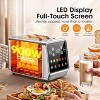 Teendow 900W Stainless Steel 2-Slice Digital Toaster with Touchscreen, Extra-Wide Slots, 5 Bread Settings & 6 Shade Options - 2 of 4