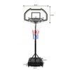 Sevobal Basketball Hoops Poolside Basketball Hoop Stand Height Adjustable with Stable Base for Outdoor Patio Backyard, Black, 12.78"*9.29"*2.63" - 3 of 4
