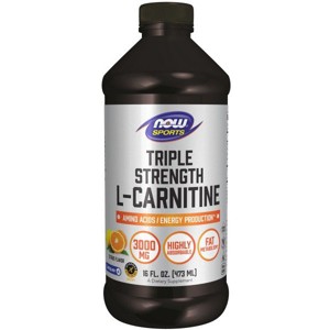 Triple Strength L-Carnitine Liquid 3,000 mg by Now Foods  -  16 oz Liquid - 1 of 3