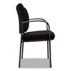 Alera Alera IV Series Fabric Back/Seat Guest Chairs, 24.8" x 22.83" x 32.28", Black Seat, Black Back, Black Base, 2/Carton - image 3 of 4