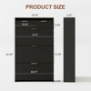 Fluted Shoe Cabinet with 3 Flip Drawers & 2 Small Drawers & Hook, Slim Shoe Storage Organizer, Narrow Hidden Shoe Storage for Entryway - 2 of 4