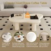 NicBex Irregular Cloud-Shaped Coffee Table for Living Room,Small End Table with Sturdy Legs,Living Room Furniture - 3 of 4