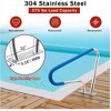Pool Handrail for Inground Pools, 304 Stainless Steel Pool Stair Rail with 375lbs Load Capacity - 3 of 4