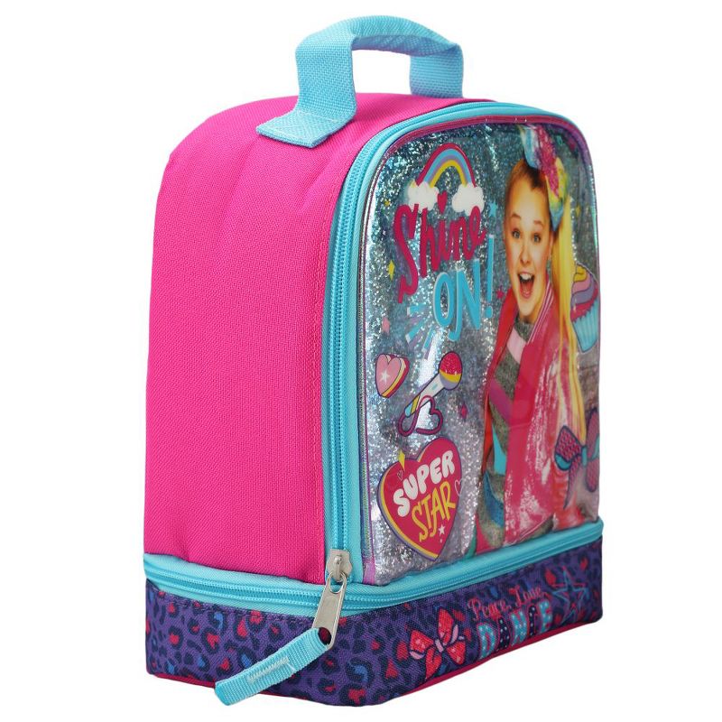 Jojo Siwa Dual Compartment Kids Lunch Box for girls, 3 of 6