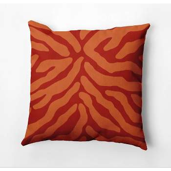 18"x18" Animal Striped Square Throw Pillow - e by design
