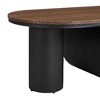 Lyngins Luxury Modern Oval Coffee Table, 47.24" Center Table with Storage Drawer & Shelf – Metal Frame, Faux Marble Top, Living Room Table - 4 of 4