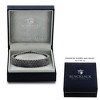 Metallo Stainless Steel Polished Honey Comb Design Bracelet - Black Plated - Black - 8 Inch - 2 of 4