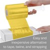 PSBM 12 Rolls 5" x 1000 Ft. Yellow Hand Wrap Stretch Shrink Film with Handle, 80 Ga - 4 of 4