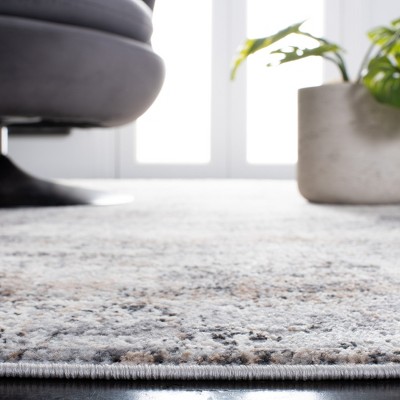 Abstract Elegance Gray & Gold 9x12 Hand-Knotted Synthetic Rug
