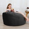Coucheta 4FT Giant Bean Bag Chair Collection - Round Velvet Beanbags with Foam Filled, for Living Room & Gaming, Multiple Colors - 2 of 4
